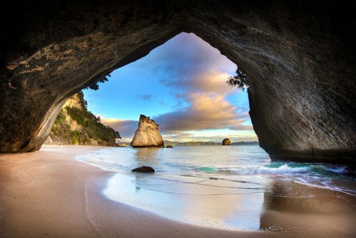 Photo:  Cathedral Cove, NZ 